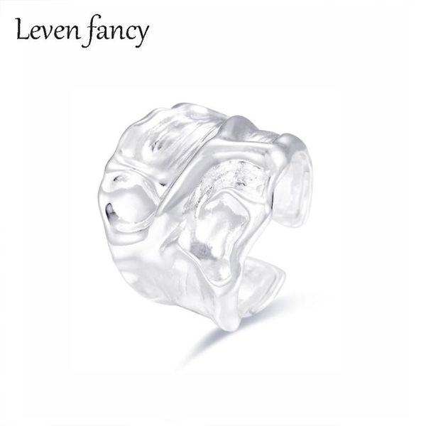 cluster rings personality trendy jewelry 925 sterling silver ring fashion irregular shaped wide face for male boys and girls, Golden;silver
cluster rings personality trendy jewelry 925 sterling silver ring fashion irregular shaped wide face for male boys and girls, Golden;silver
