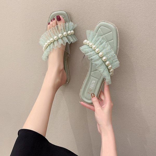 slippers flat women pearl pvc transparent open toe slides summer soft sole beach beige green 2021, Black
slippers flat women pearl pvc transparent open toe slides summer soft sole beach beige green 2021, Black