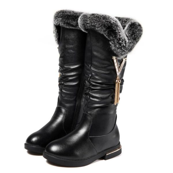 boots cowhide children' long 2021 winter girls fashion plush warm snow comfortable fur kids shoes, Black;grey
boots cowhide children' long 2021 winter girls fashion plush warm snow comfortable fur kids shoes, Black;grey