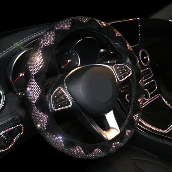 colorful rhinestone covered universal car-styling anti-slip auto interior decorations car steering wheel covers plush 38cm
colorful rhinestone covered universal car-styling anti-slip auto interior decorations car steering wheel covers plush 38cm