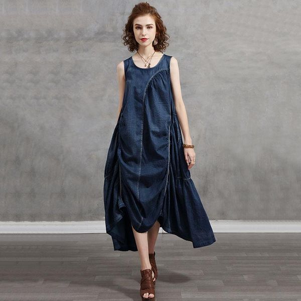casual dresses seebeautiful vintage irregular stitching loose a-line denim dress o neck sleeveless fashion summer 2021 woman e272, Black;gray
casual dresses seebeautiful vintage irregular stitching loose a-line denim dress o neck sleeveless fashion summer 2021 woman e272, Black;gray