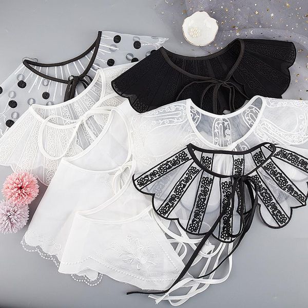 bow ties women lace fake collar cloud shoulder false doll shirt detachable 2021 11 styles necklace shawl wrap, Black;gray
bow ties women lace fake collar cloud shoulder false doll shirt detachable 2021 11 styles necklace shawl wrap, Black;gray
