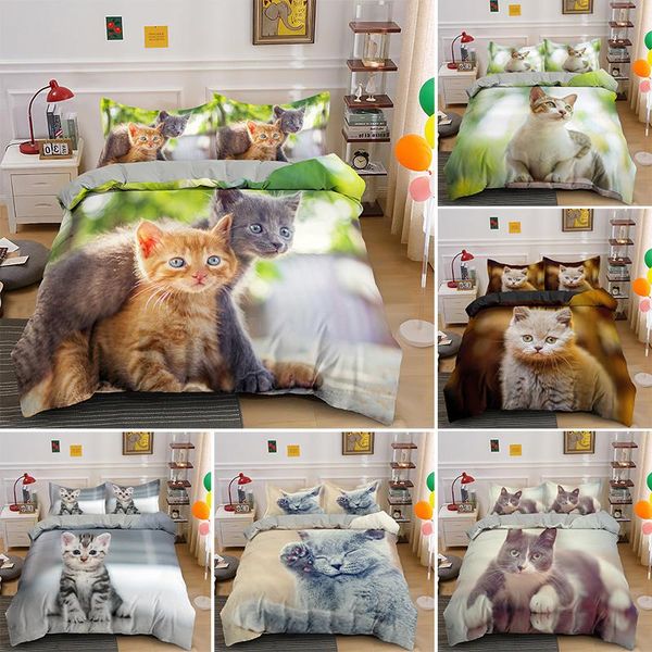 lying cat bedding set soft fabric cute duvet cover kitten king twin full single double comfortable bed sets
lying cat bedding set soft fabric cute duvet cover kitten king twin full single double comfortable bed sets