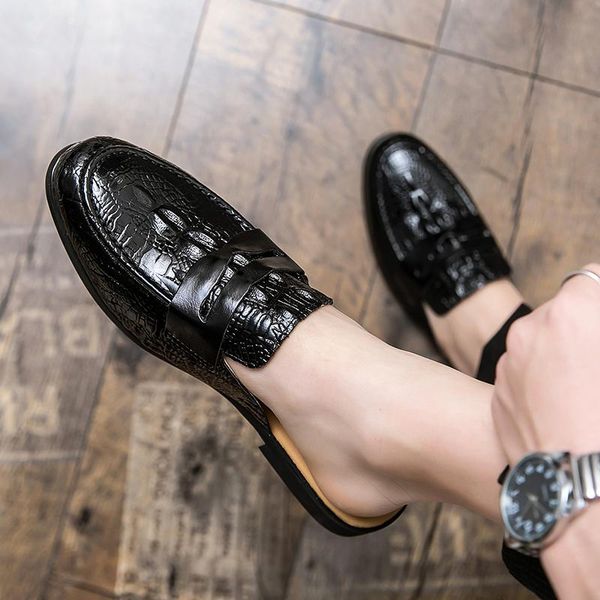 dress shoes skin fashion leather casual men mens slide flip flops stylish for designer slippers italian men's, Black
dress shoes skin fashion leather casual men mens slide flip flops stylish for designer slippers italian men's, Black