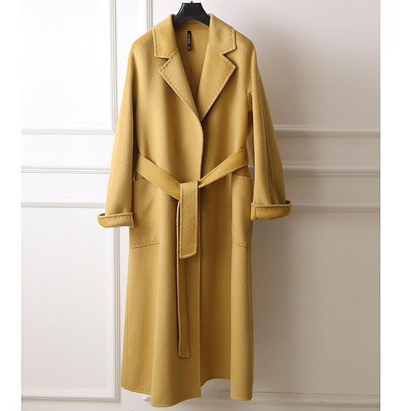 women's wool & blends water ripple upper grade 2021 spring handmade double faced coat tweed female h05dd21002, Black
women's wool & blends water ripple upper grade 2021 spring handmade double faced coat tweed female h05dd21002, Black