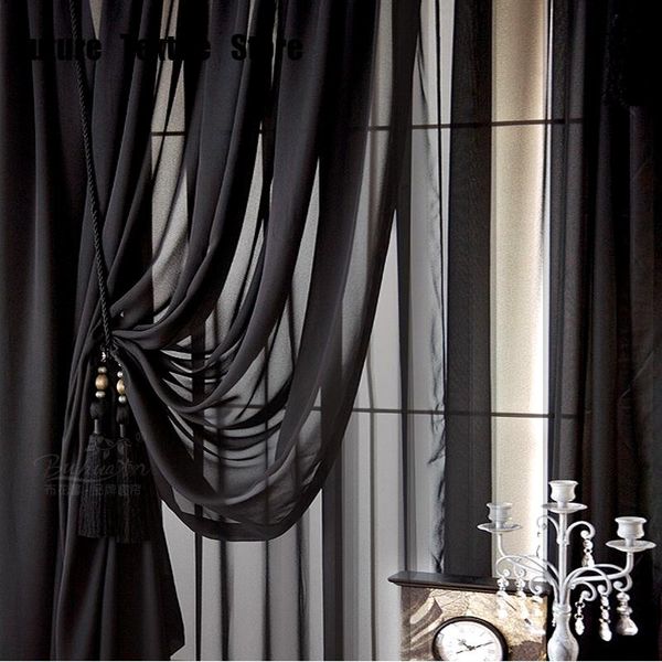 curtain & drapes style living room semi-shading lace solid color black linen curtains for dining bedroom
curtain & drapes style living room semi-shading lace solid color black linen curtains for dining bedroom