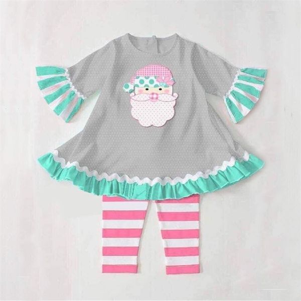 autumn girls clothes gray three-quarter sleeve skirt and pink striped trousers christmas old man head embroidery girl outfits 211018, White
autumn girls clothes gray three-quarter sleeve skirt and pink striped trousers christmas old man head embroidery girl outfits 211018, White