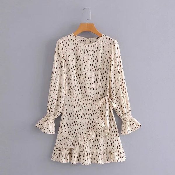 women dress printed ruffled hem flare sleeves short dress elegant vintage casual fashion chic lady woman dresses 210420, Black;gray
women dress printed ruffled hem flare sleeves short dress elegant vintage casual fashion chic lady woman dresses 210420, Black;gray