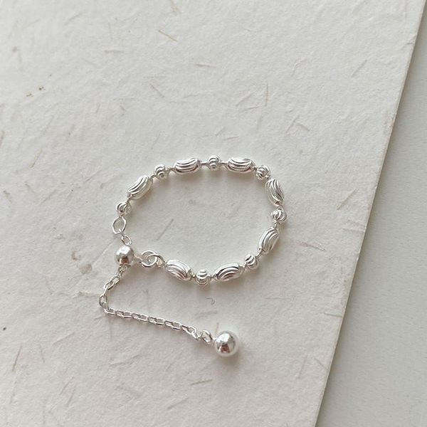 cluster rings simple 925 sterling silver beads for women accessories, fashion adjustable chain ring female fine jewelry 2021, Golden;silver
cluster rings simple 925 sterling silver beads for women accessories, fashion adjustable chain ring female fine jewelry 2021, Golden;silver