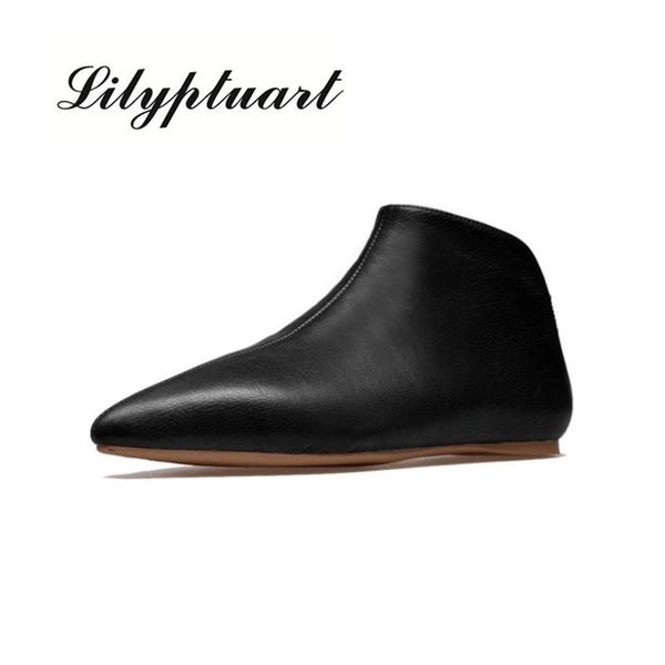 boots 2021 european and american simple pointed leather cowhide women's elastic band pigskin lining flat, Black
boots 2021 european and american simple pointed leather cowhide women's elastic band pigskin lining flat, Black