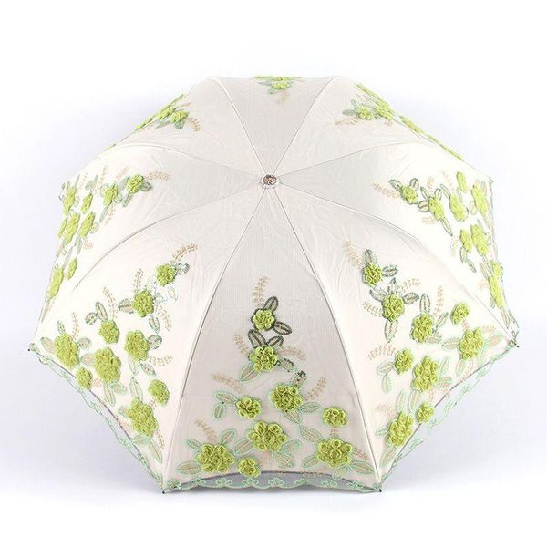 umbrellas lace flower embroidery ladies women umbrella parasol black coating uv protection sun rain 3 folding girl gift
umbrellas lace flower embroidery ladies women umbrella parasol black coating uv protection sun rain 3 folding girl gift