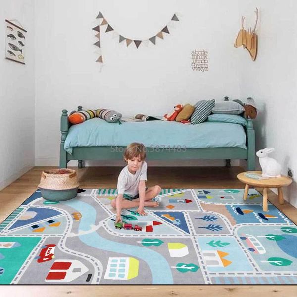 carpets 200*300cm modern cartoon town running road light blue green children's room living bedroom bedside mat customization
carpets 200*300cm modern cartoon town running road light blue green children's room living bedroom bedside mat customization