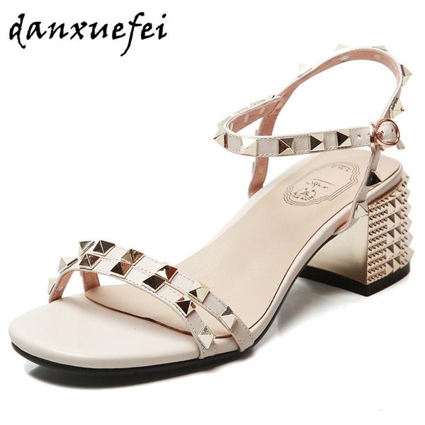 dress shoes women's genuine leather thick high heel open toe summe comfortable sandals cross strap rivet ol style pumps women, Black
dress shoes women's genuine leather thick high heel open toe summe comfortable sandals cross strap rivet ol style pumps women, Black