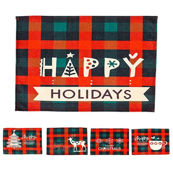 mats & pads christmas placemats set of 4, with plaid printed, washable xmas year table for kitchen decorations
mats & pads christmas placemats set of 4, with plaid printed, washable xmas year table for kitchen decorations