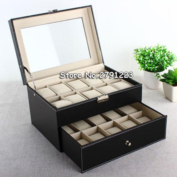 storage drawers 2021 pu leather 20 slots wrist watch display box holder organizer case jewelry dispay
storage drawers 2021 pu leather 20 slots wrist watch display box holder organizer case jewelry dispay