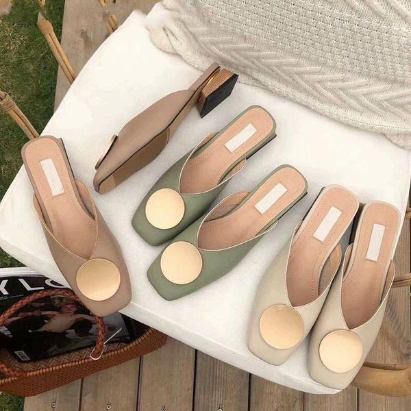 slippers padegao designer women slip on mules flat heel shoes british buckle slides wooden block heels summer footwear pdg1226, Black
slippers padegao designer women slip on mules flat heel shoes british buckle slides wooden block heels summer footwear pdg1226, Black