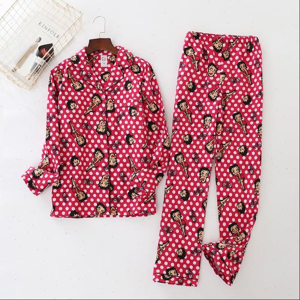 ivyye 1set betty girls women sleepwear anime pajamas sets long sleeve suit cartoon home nightclothes nightwear warm winter gifts, Black;red
ivyye 1set betty girls women sleepwear anime pajamas sets long sleeve suit cartoon home nightclothes nightwear warm winter gifts, Black;red