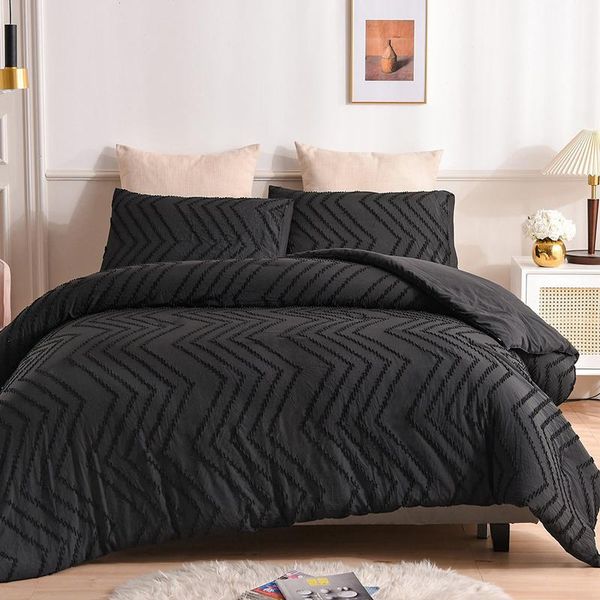 bedding sets luxury set solid color duvet cover with pillowcase double bed for home 2/3pcs king quilt
bedding sets luxury set solid color duvet cover with pillowcase double bed for home 2/3pcs king quilt
