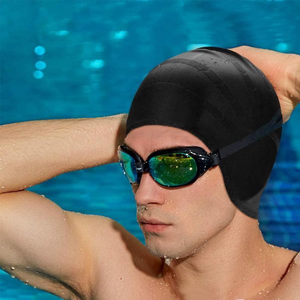 swimming caps 1pc high stretch cap men and women size solid color printing long hair sports pool nylon headscarf
swimming caps 1pc high stretch cap men and women size solid color printing long hair sports pool nylon headscarf
