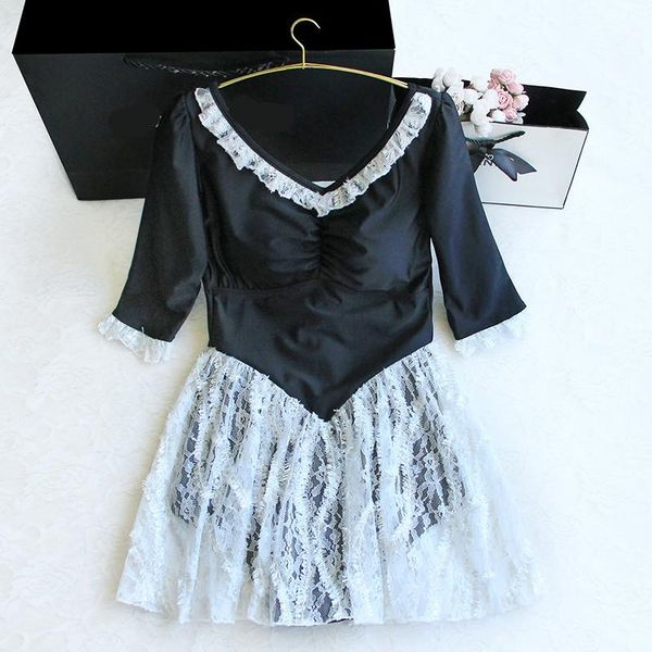 one-piece suits stark swimsuit women's summer conservative dress style fairy lace backless bow spring
one-piece suits stark swimsuit women's summer conservative dress style fairy lace backless bow spring
