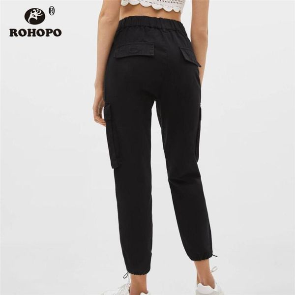 women's pants & capris rohopo high waist black jogger cargo full length pant pocket leg adjustable cuff female solid safari bottoms #66, Black;white
women's pants & capris rohopo high waist black jogger cargo full length pant pocket leg adjustable cuff female solid safari bottoms #66, Black;white