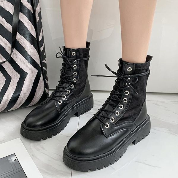 rimocy mesh patchwork summer ankle boots for women breathable thick bottom lace up booties fashion platform casual shoes woman, Black
rimocy mesh patchwork summer ankle boots for women breathable thick bottom lace up booties fashion platform casual shoes woman, Black