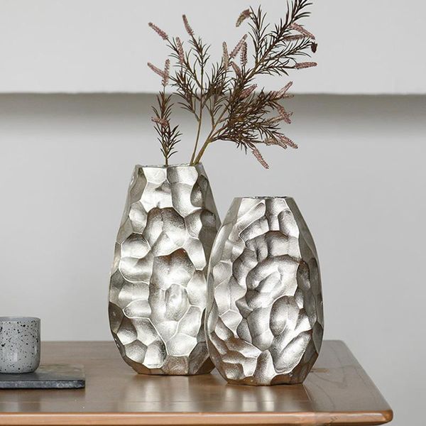 vases luxury silver hammered aluminum vase ornaments living room home decoration deskcreative flower arrangement
vases luxury silver hammered aluminum vase ornaments living room home decoration deskcreative flower arrangement