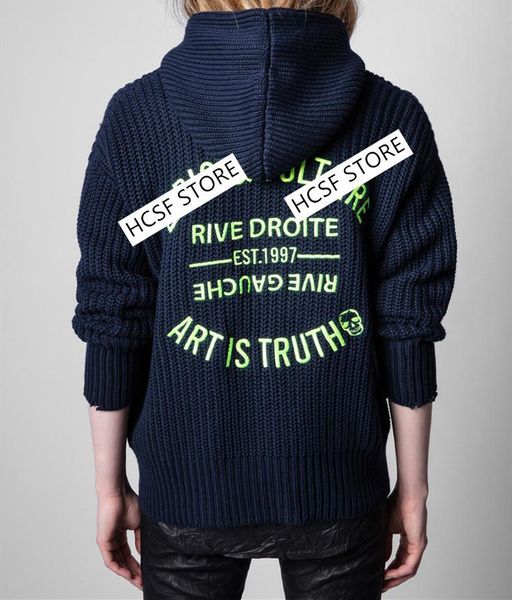 women's knits & tees women zipper knit cardigan long sleeve loose letter embroidery hooded streetwear sweater, White
women's knits & tees women zipper knit cardigan long sleeve loose letter embroidery hooded streetwear sweater, White