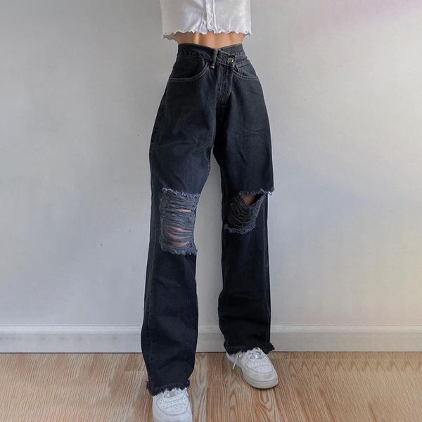 women's pants & capris woman goth dark hip hop black jeans wide leg high waist korean style streetwear hole loose boyfriend jogging wea, Black;white
women's pants & capris woman goth dark hip hop black jeans wide leg high waist korean style streetwear hole loose boyfriend jogging wea, Black;white