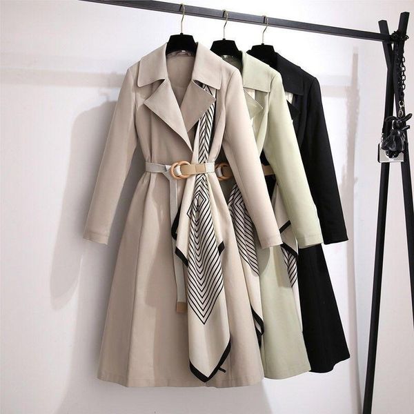 women's trench coats windbreaker women loose 2021 autumn and winter mid-length belly coat for clothing, Tan;black
women's trench coats windbreaker women loose 2021 autumn and winter mid-length belly coat for clothing, Tan;black