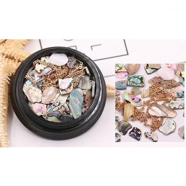 box colorful sea shell stones mix nail art decor sticker with chains supplies ey6691, Black
box colorful sea shell stones mix nail art decor sticker with chains supplies ey6691, Black