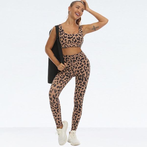 yoga outfit 2pcs/set leopard printed set women widened strap padded sport bra hight waist leggings workout fitness suit sell separately
yoga outfit 2pcs/set leopard printed set women widened strap padded sport bra hight waist leggings workout fitness suit sell separately