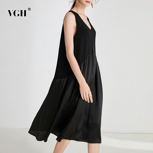 vgh loose black midi dress for women v neck sleeveless patchwork casual patchwork dresses female fashion new clothing tide 210421, Black;gray
vgh loose black midi dress for women v neck sleeveless patchwork casual patchwork dresses female fashion new clothing tide 210421, Black;gray