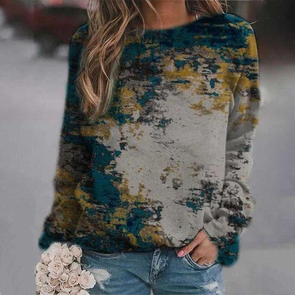 women's t-shirt autumn and winter fashion casual sweater round neck print sweatshirt long sleeve pullover art paintings mountain forest, White
women's t-shirt autumn and winter fashion casual sweater round neck print sweatshirt long sleeve pullover art paintings mountain forest, White