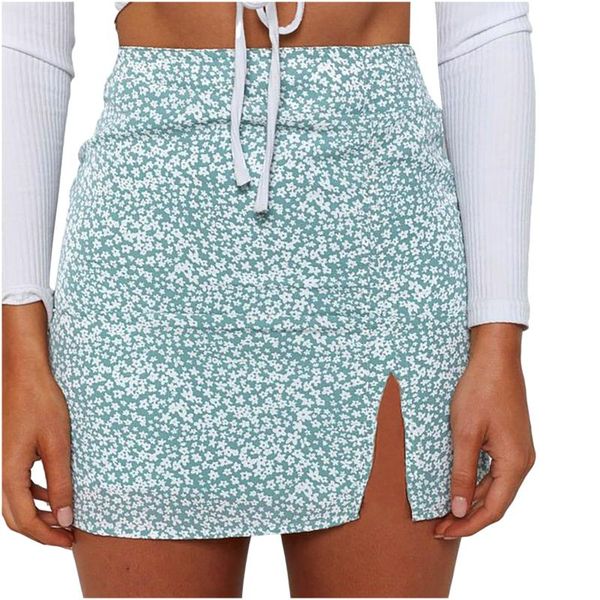 skirts fashion women casual print a-line slitting slimming short skirt high waist split office pencil female, Black 
skirts fashion women casual print a-line slitting slimming short skirt high waist split office pencil female, Black