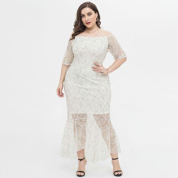 plus size dresses white lace party dress women 2021 summer strapless short sleeve hollow out elegant evening mermaid, Black
plus size dresses white lace party dress women 2021 summer strapless short sleeve hollow out elegant evening mermaid, Black