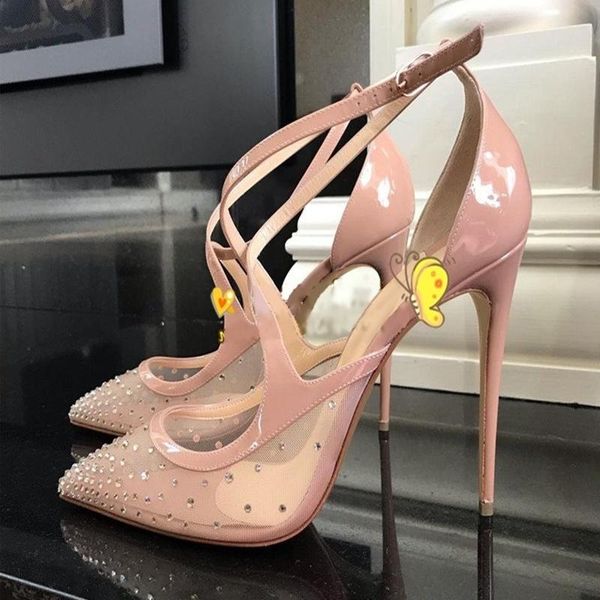 dress shoes est nude mesh pumps sandals female pointed toe crystal high heels women glitter gorgeous bridal party, Black
dress shoes est nude mesh pumps sandals female pointed toe crystal high heels women glitter gorgeous bridal party, Black