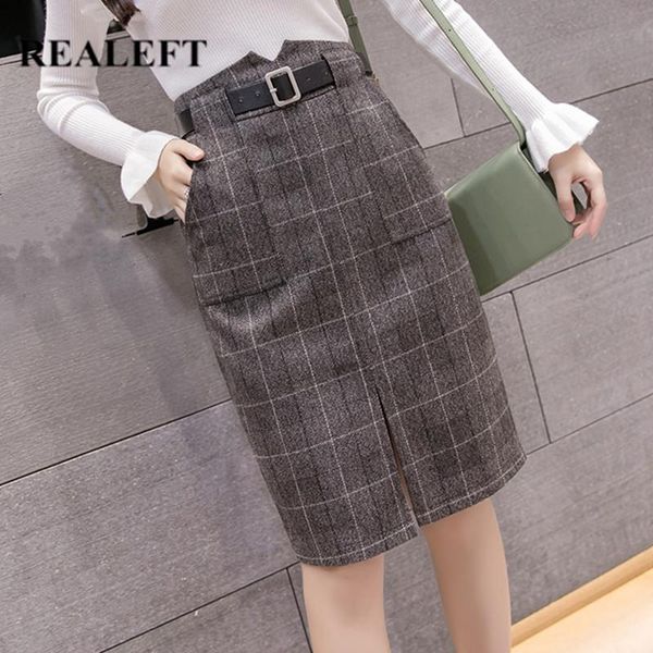 skirts realeft autumn winter plaid woolen pencil pocket high waist vintage sheath midi wrap skirt with belt female 2021, Black
skirts realeft autumn winter plaid woolen pencil pocket high waist vintage sheath midi wrap skirt with belt female 2021, Black