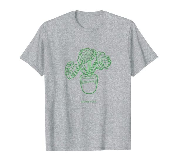 monstera deliciosa swiss cheese plants green leaves soil t-shirt, White;black
