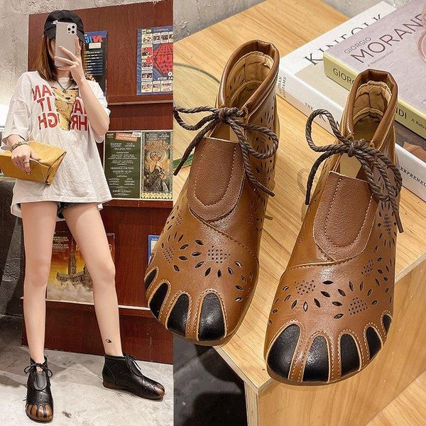 sandals ethnic style genuine pu leather women shoes wedges handmade sandal fashion gladiator, Black
sandals ethnic style genuine pu leather women shoes wedges handmade sandal fashion gladiator, Black