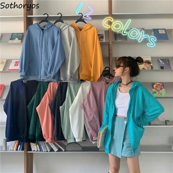 women's hoodies & sweatshirts women solid candy-colors zip-up autumn thin leisure all-match females with hat simple loose street wear i, Black
women's hoodies & sweatshirts women solid candy-colors zip-up autumn thin leisure all-match females with hat simple loose street wear i, Black
