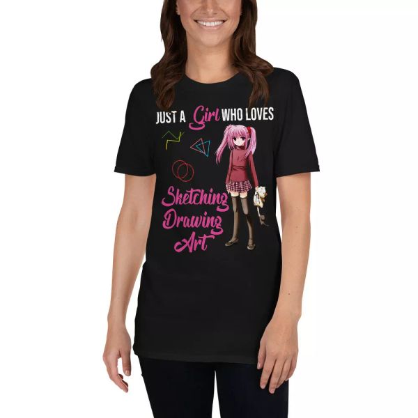 just a girl who loves sketching drawing art cool girl anime drawing lover shirt, White;black
just a girl who loves sketching drawing art cool girl anime drawing lover shirt, White;black