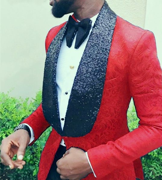 men's suits & blazers custom made men red pattern and black groom tuxedos shawl sequins lapel groomsmen wedding man 2 pieces ( jac, White;black
men's suits & blazers custom made men red pattern and black groom tuxedos shawl sequins lapel groomsmen wedding man 2 pieces ( jac, White;black