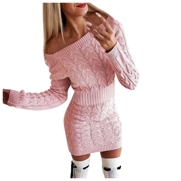 casual dresses off the shoulder dress women fashion mid-autumn and winter women's long twisted sweater elegant sundress vestidos, Black;gray
casual dresses off the shoulder dress women fashion mid-autumn and winter women's long twisted sweater elegant sundress vestidos, Black;gray
