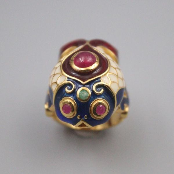 cluster rings pure 925 sterling silver ring width 22mm colour enamels fish for woman us size 6-10, Golden;silver
cluster rings pure 925 sterling silver ring width 22mm colour enamels fish for woman us size 6-10, Golden;silver