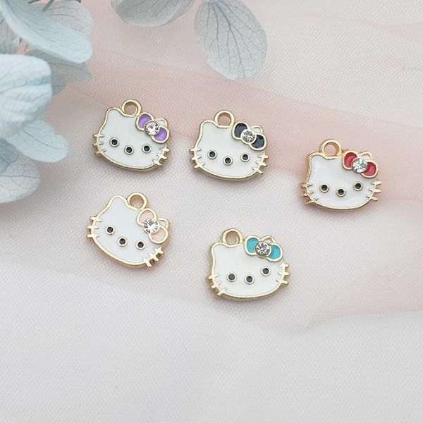 charms 10pcs cartoon alloy charm bow cat earrings diy enamel accessories bracelet keychain pendant designer, Bronze;silver
charms 10pcs cartoon alloy charm bow cat earrings diy enamel accessories bracelet keychain pendant designer, Bronze;silver