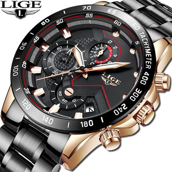 wristwatches lige men watch stainless steel business clock chronograph army sports quartz male watches relogio masculino, Slivery;brown
wristwatches lige men watch stainless steel business clock chronograph army sports quartz male watches relogio masculino, Slivery;brown