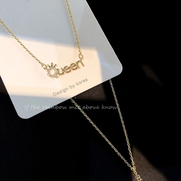 trendy 925 sterling silver elegant shiny queen diamond necklace pendant letter choker wedding party gift for girl accessories
trendy 925 sterling silver elegant shiny queen diamond necklace pendant letter choker wedding party gift for girl accessories
