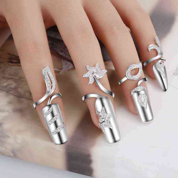 korean fashion women bridal wedding ring set opening adjustable nail cover rings with crystal rhinestone g1125, Slivery;golden
korean fashion women bridal wedding ring set opening adjustable nail cover rings with crystal rhinestone g1125, Slivery;golden