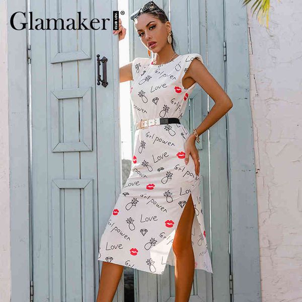 glamaker sleeveless letter printed with shoulder pads midi dress casual summer o-neck party club office ladies straight dress 210412, Black;gray
glamaker sleeveless letter printed with shoulder pads midi dress casual summer o-neck party club office ladies straight dress 210412, Black;gray